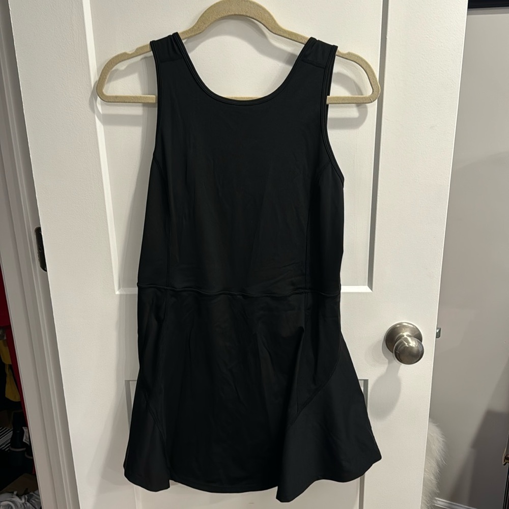 Black dress with shorts underneath